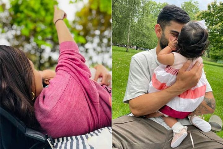 Anushka Sharma shares first pic of baby Vamika with Virat Kohli Anushka Sharma shares first pic of baby Vamika with Virat Kohli