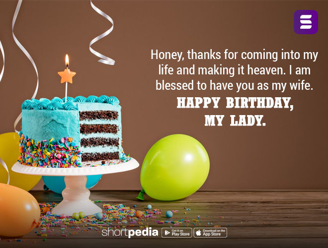 Birthday wishes reply for sales wife