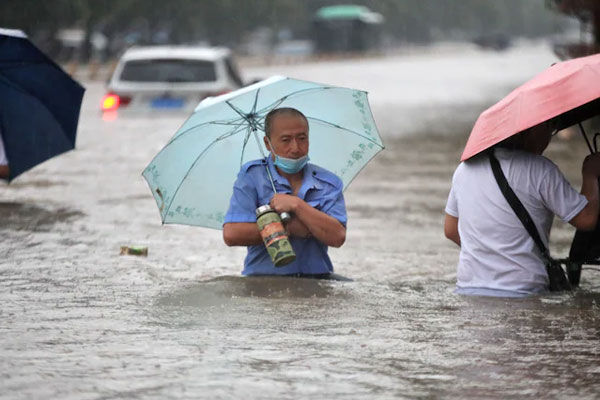 Heavy rains in China