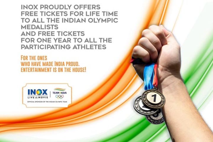 INOX Free Ticket to Tokyo Olympic Medal Winners