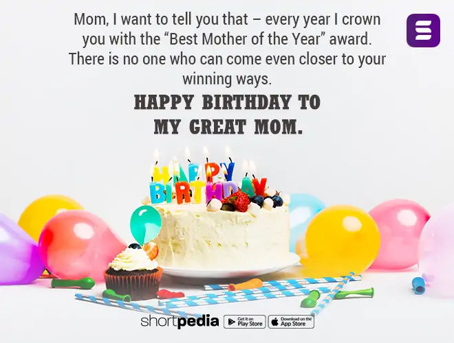 Birthday Wishes For Mother
