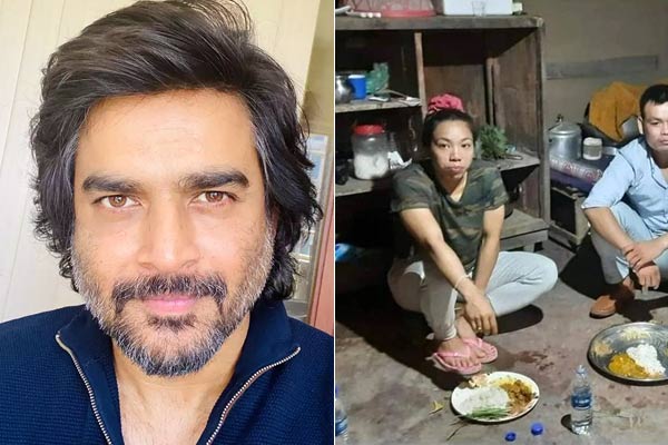 Mirabai Chanu was seen eating food sitting on the floor R Madhavan said Oh this cant be true