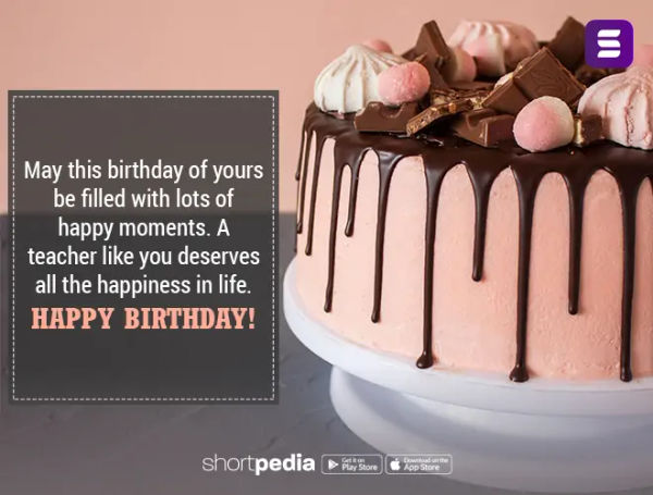 Birthday Wishes For Teacher