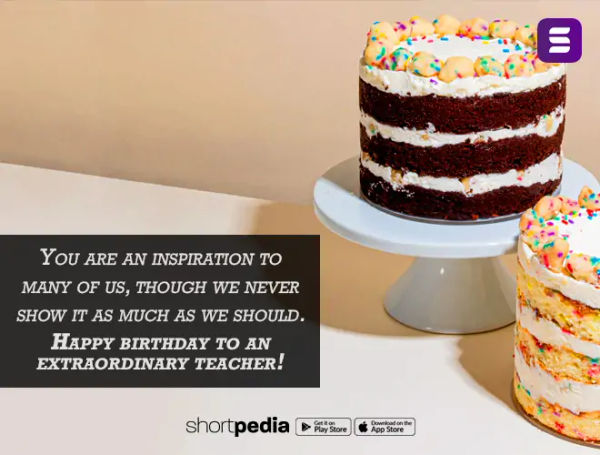 Birthday Wishes For Teacher