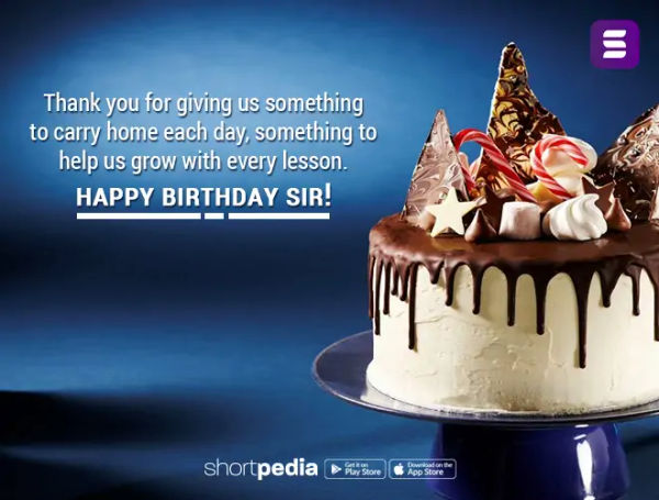 Birthday Wishes For Teacher