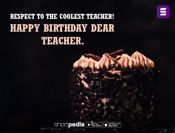 Birthday Wishes For Teacher