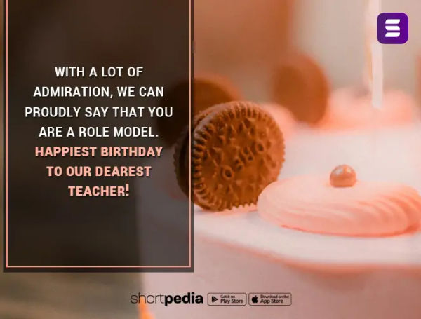 Birthday Wishes For Teacher