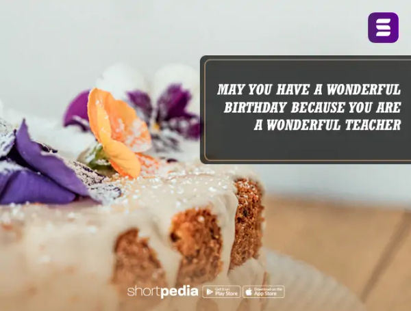 Birthday Wishes For Teacher