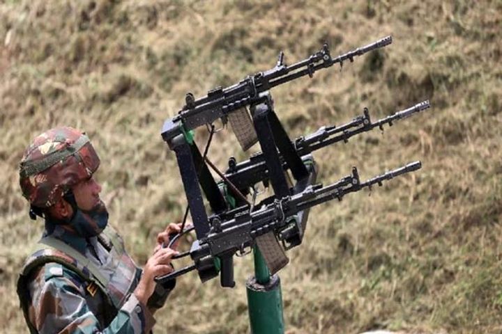Gatling Anti Drone Gun Deployed on Line of Control Ahead of Independence Day Gatling Anti Drone Gun Deployed on Line of Control Ahead of Independence Day