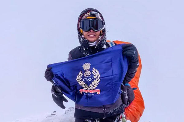First CAPF officer to scale Europe's highest peak