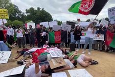 Afghan citizens protest against Biden after Taliban capture in Kabul