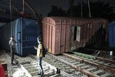 five wagons of goods train overturned at banaras station