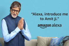 Alexa and Amitabh Bachchan