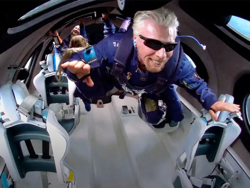 richard branson in space