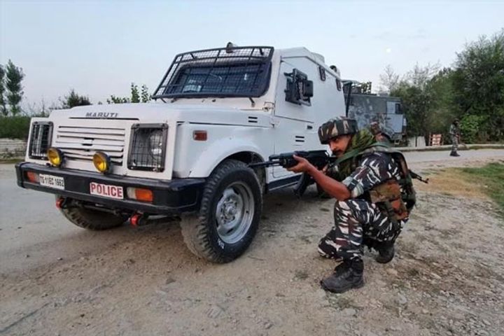 Encounter In Sopore Police And Security Forces Undertaking The Operation 