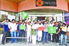 Massive protest against bellbottom farmers take to the road in Ludhiana