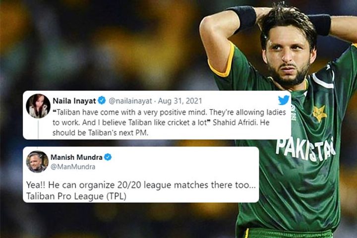 Shahid Afridi slammed on Twitter