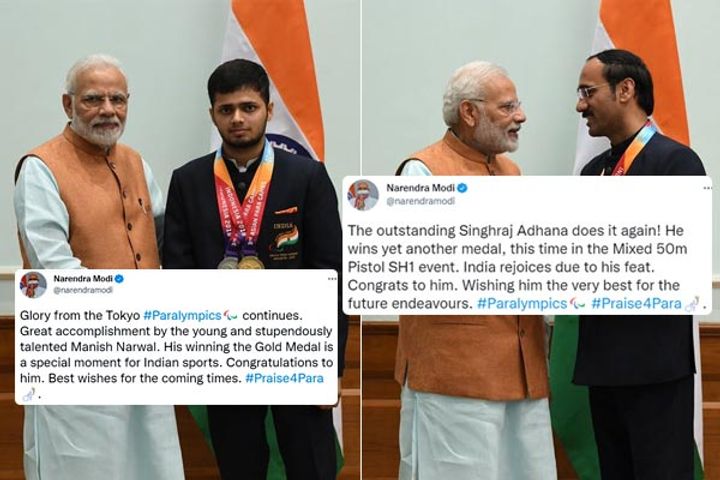 PM Modi lauds Indian players