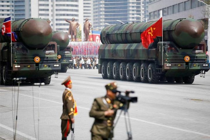 North Korea held a military parade late at night on the occasion of the countrys founding anniversar