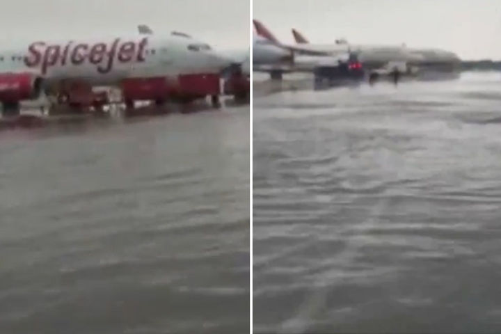 Delhi Airport Flooded After Record Rain, City On Orange Alert Delhi Airport Flooded After Record Rain, City On Orange Alert