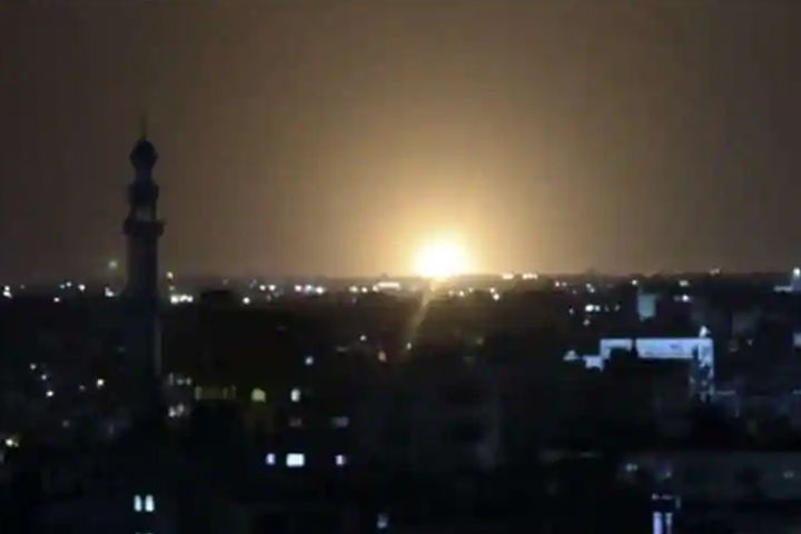 Israel airstrikes on Hamas targets in Gaza Strip