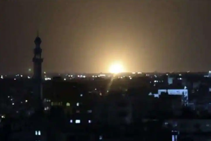 Israel airstrikes on Hamas targets in Gaza Strip Israel airstrikes on Hamas targets in Gaza Strip