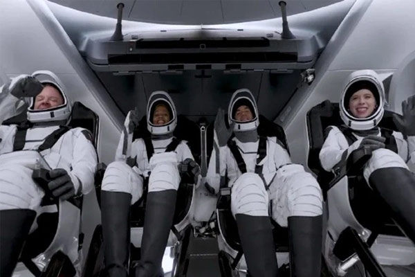 SpaceX sent four civilians into space