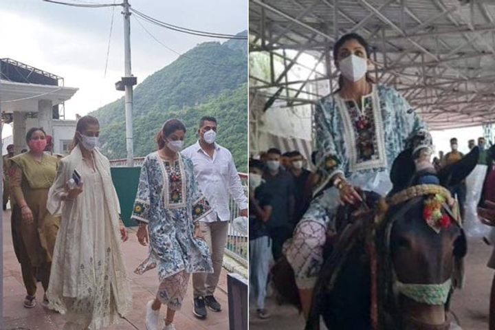 Shilpa Shetty visited Mata Vaishno Devi Shrine in Katra