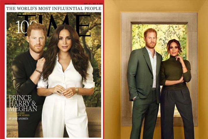 Prince Harry and Meghan Markle On TIME 100 Most Influential 2021 List