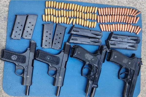 Weapons consignment recovered in Pulwama, search operation continues