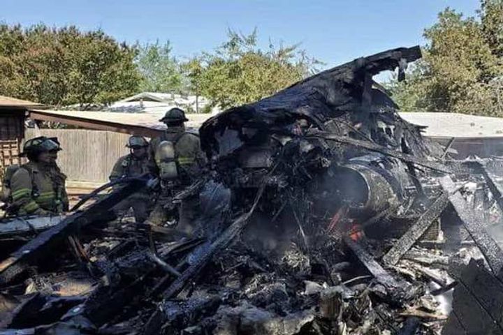 US military training jet crashes in residential area in Texas, five injured