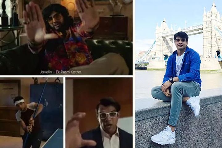 Gold medal winning athlete Neeraj Chopra played 5 characters in an advertisement