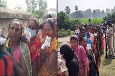 Bihar Panchayat elections EVM problem in Munger Tarapur delay in voting at many places