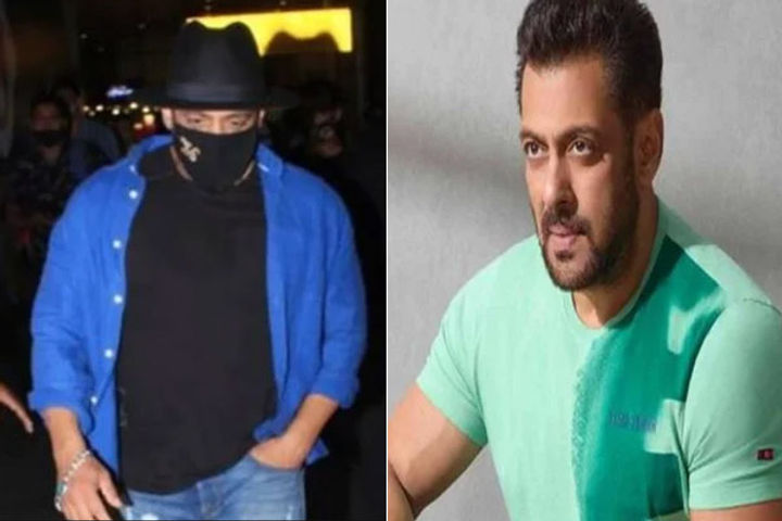Salman Khan Spotted At Airport Wearing Mask Upside Down Users Trolled Hilariously