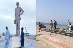 Baloch Liberation Front blew up the statue of Muhammad Ali Jinnah