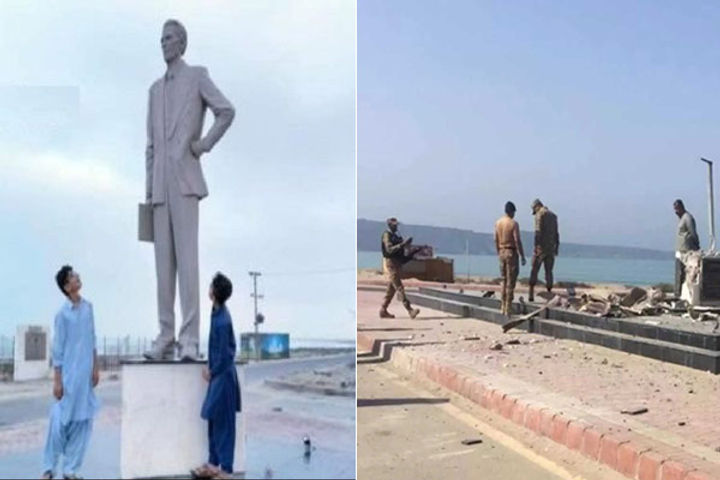 Baloch Liberation Front blew up the statue of Muhammad Ali Jinnah