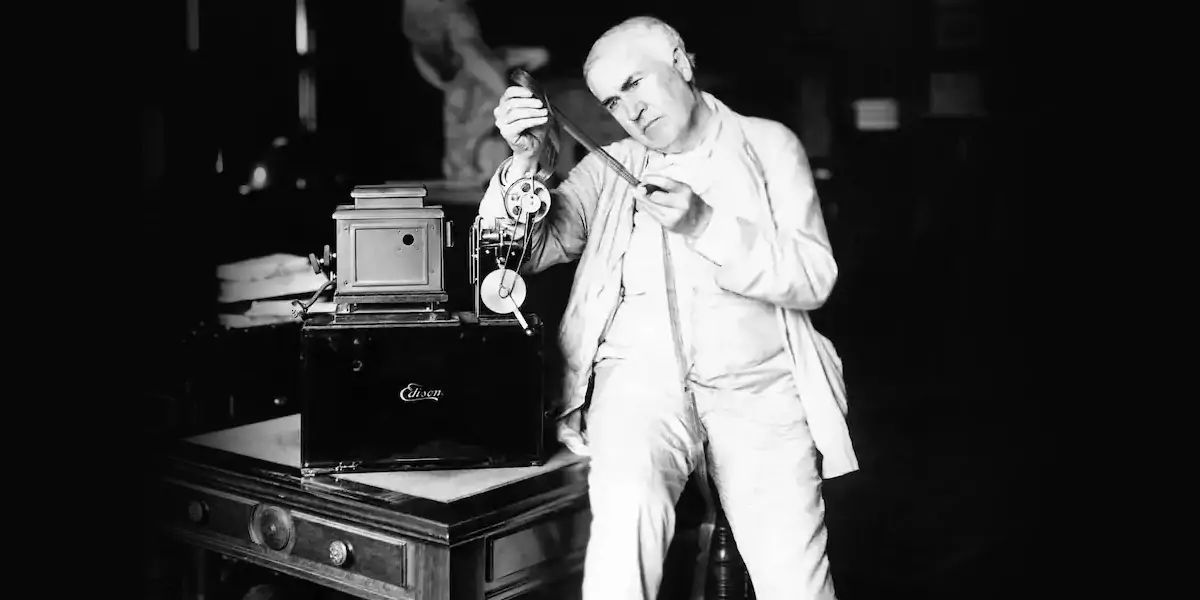 first motion paper, Thomas Edison
