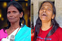 Ranu Mandal was seen singing Manike Mage Hithe 