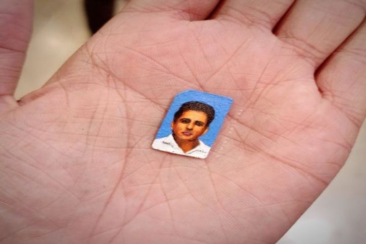 Fan made portrait of Sonu Sood on SIM card
