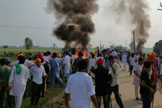 Lakhimpur Kheri internet shutdown Sidhu on dharna