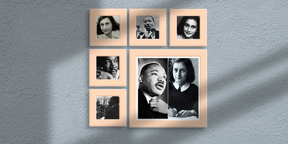 Anne Frank, martin luther king jr, anne frank birth, martin luther king jr facts