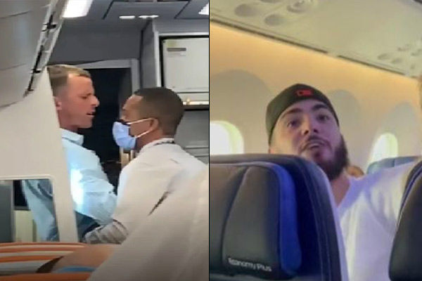 Maskless passenger gets kicked off flight