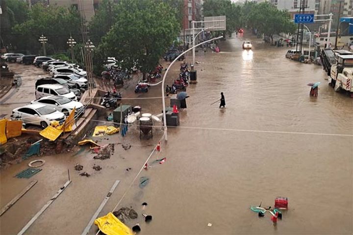 floods caused by torrential rains in China floods caused by torrential rains in China