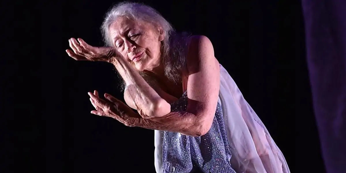 Eileen Kramer, old dancer, old age dancer, 
