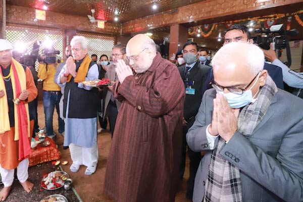 Amit Shah interacts with public in J&ampampK