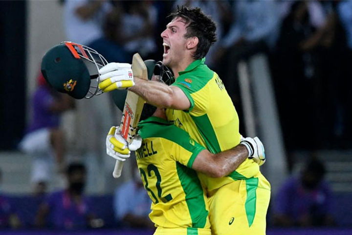 Australia won the T20 World Cup Player of the match award to Mitchell Marsh