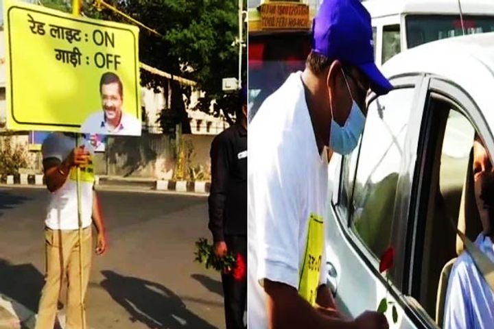 Second Phase Of Red Light On Gaadi Off Campaign Begins In Delhi Second Phase Of Red Light On Gaadi Off Campaign Begins In Delhi