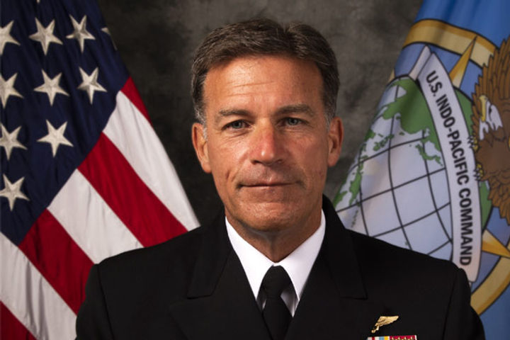 Admiral John C Aquilino,  Chinas growing military, threat to free seas