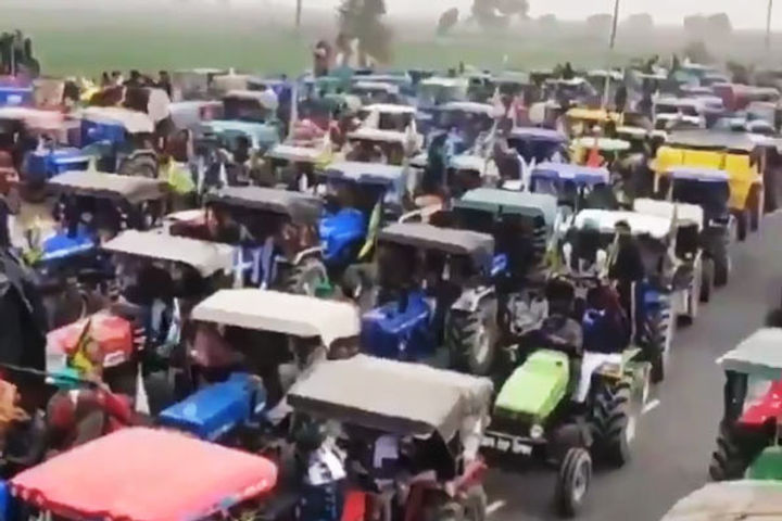 Farmers Travel To Delhi 1000 Tractor Trolleys Will Participate In Protest From Punjab