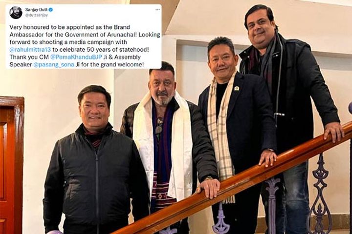 Sanjay Dutt appointed as the brand ambassador of Arunachal Pradesh Golden Jubilee Celebrations Sanjay Dutt appointed as the brand ambassador of Arunachal Pradesh Golden Jubilee Celebrations